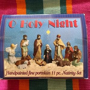 ARTMARK VINTAGE NATIVITY SET PORCELAIN HANDPAINTED